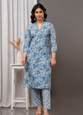Exquisite Salwar Suit in Blue Colour